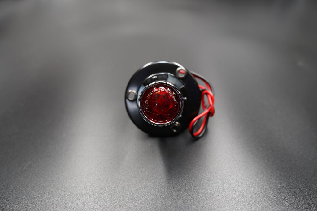 Old School Type 4 LED Tail Light – Black Housing with Plate Mount