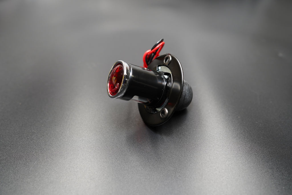 Old School Type 4 LED Tail Light – Black Housing with Plate Mount
