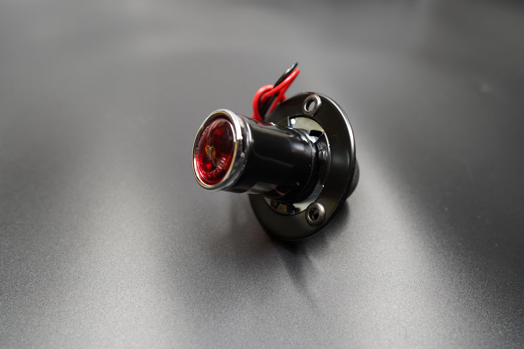 Old School Type 4 LED Tail Light – Black Housing with Plate Mount
