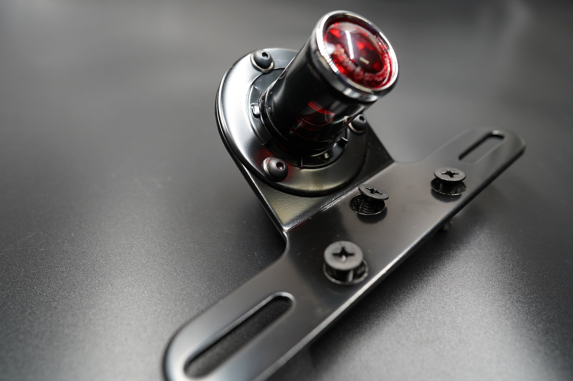 Old School Type 4 LED Tail Light – Black Housing with Plate Mount
