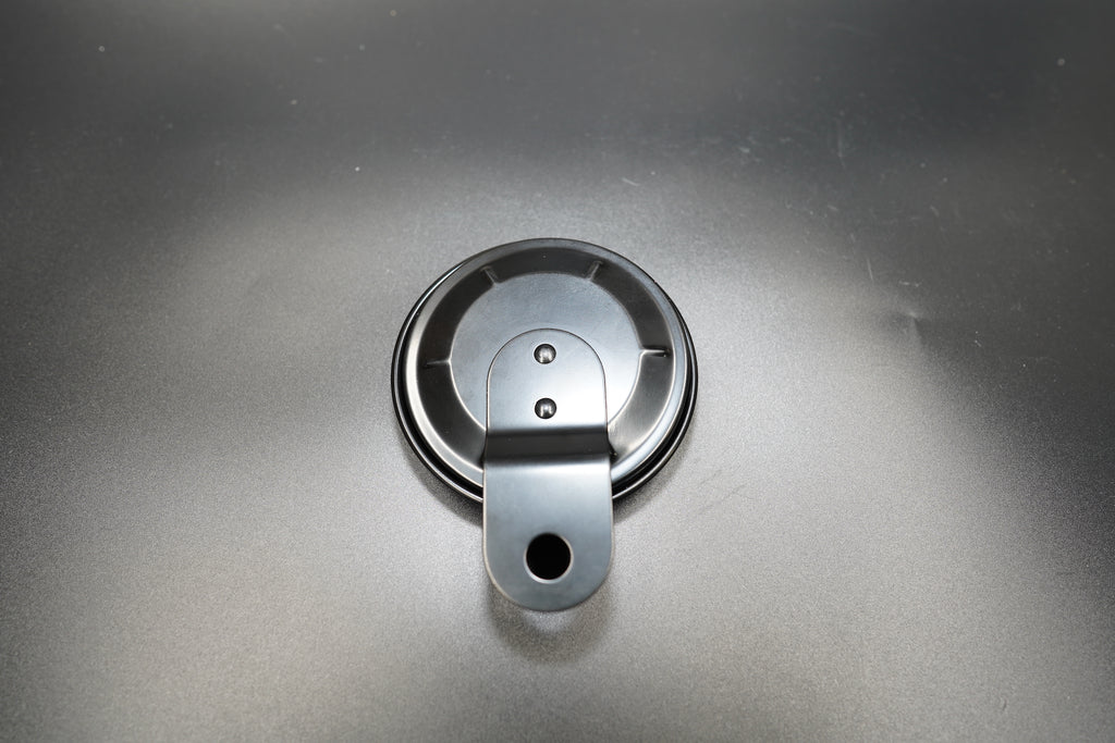 Vintage Round Number Plate – Black or Silver