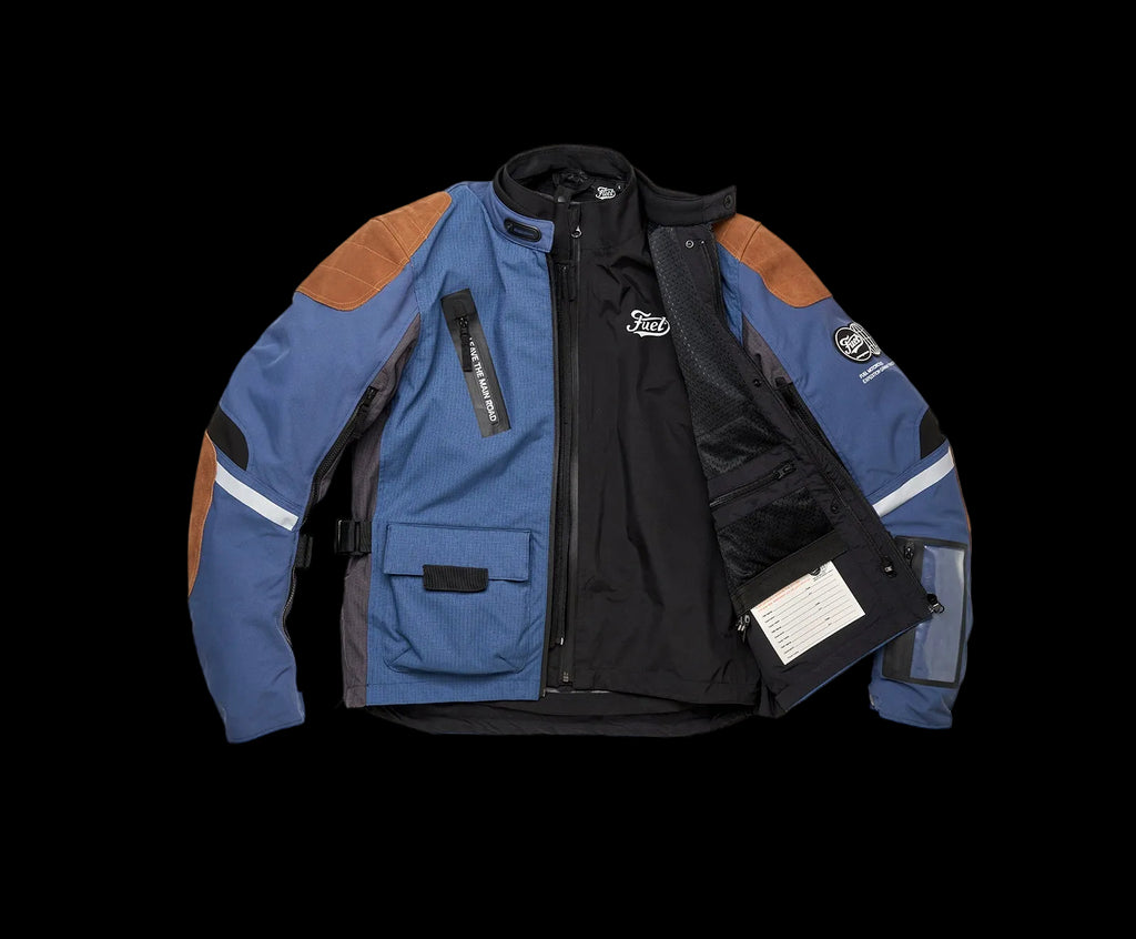 Fuel Astrail Jacket Navy/Grey - side detail