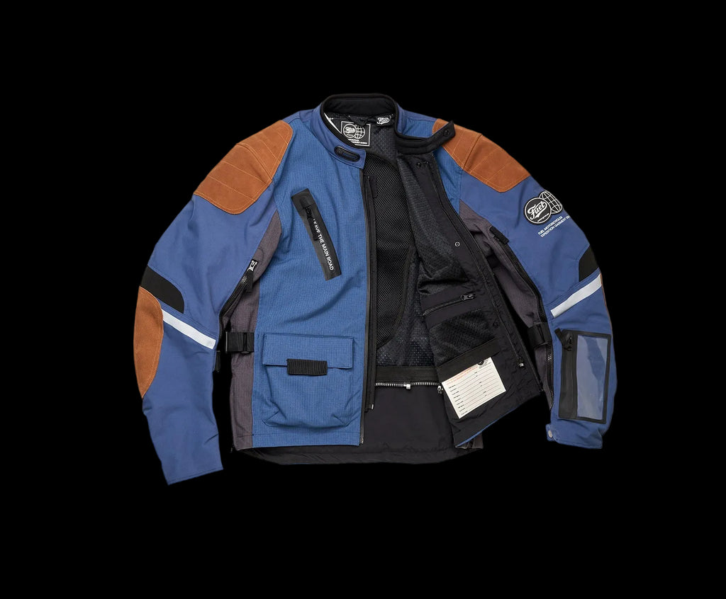 Fuel Astrail Jacket Navy/Grey - back view