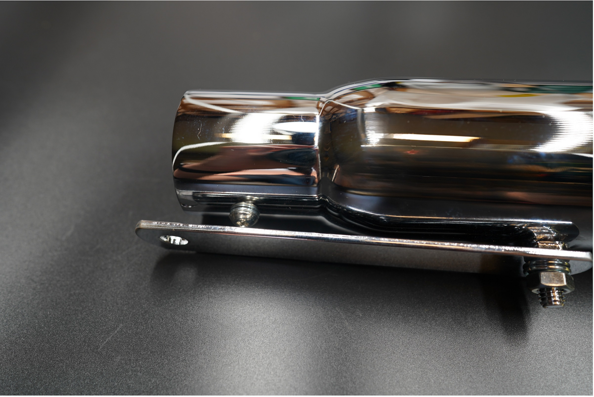 Vintage Universal Shorty Exhaust Silencer – Matte Black / Chrome Finish