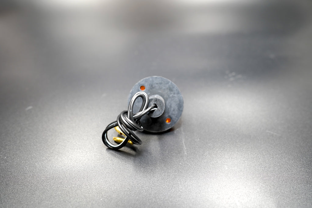 Universal fit amber turn light with copper wire and 12V halogen bulb