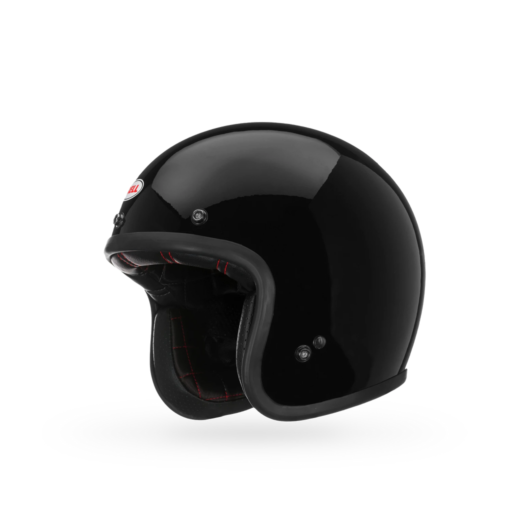 Right side profile of Bell Custom 500 open-face helmet — timeless retro design refined for modern riders.