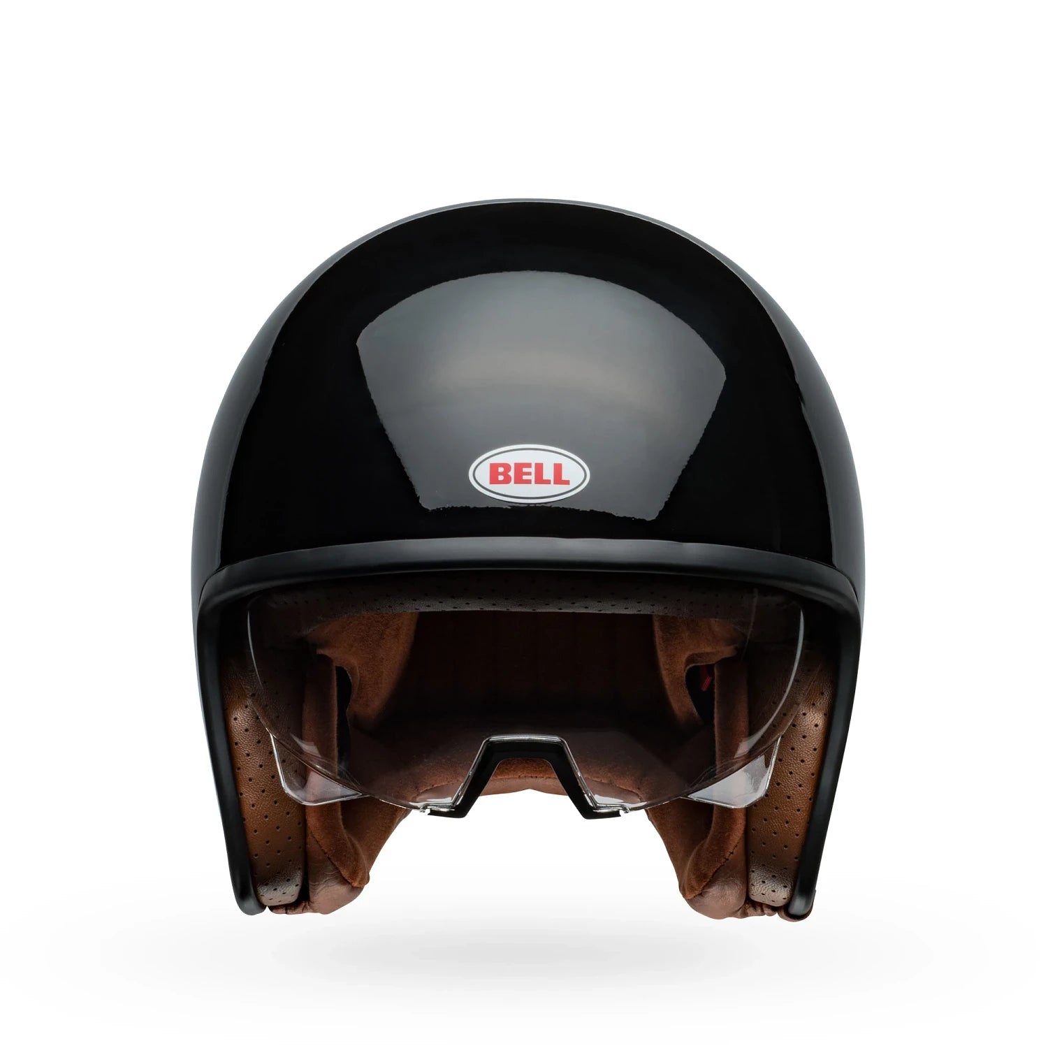 Angled front-left view of Bell TX501 open face helmet, blending vintage character with modern ventilation.