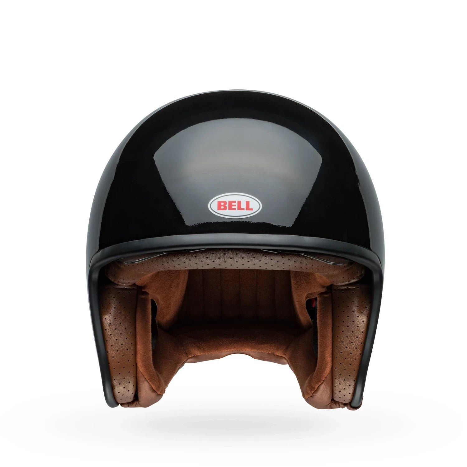 Detail of Bell TX501 open face helmet’s Class 1 optics visor and precision inner fittings.
