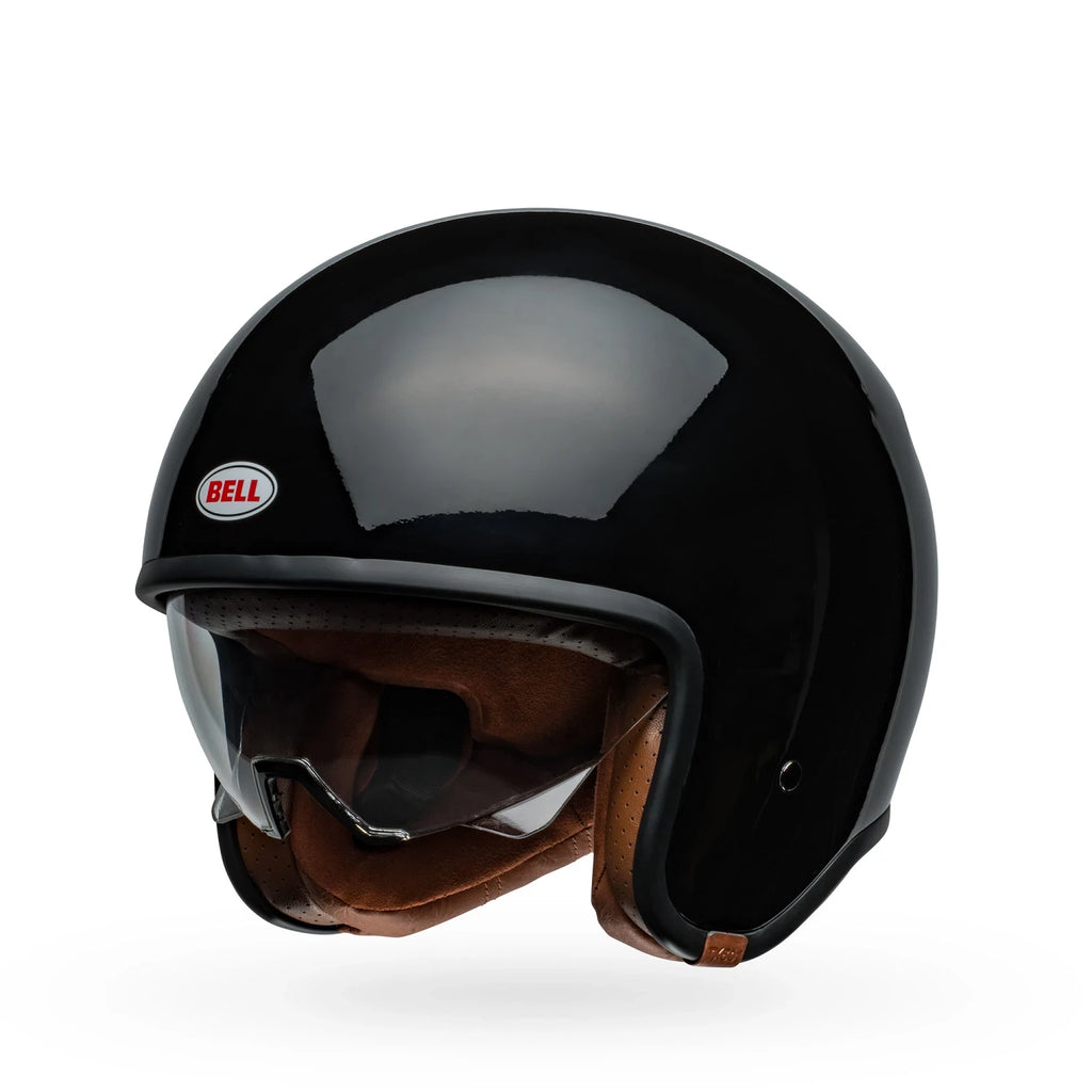 Right side view of Bell TX501 open face helmet — retro silhouette refined for modern riders.