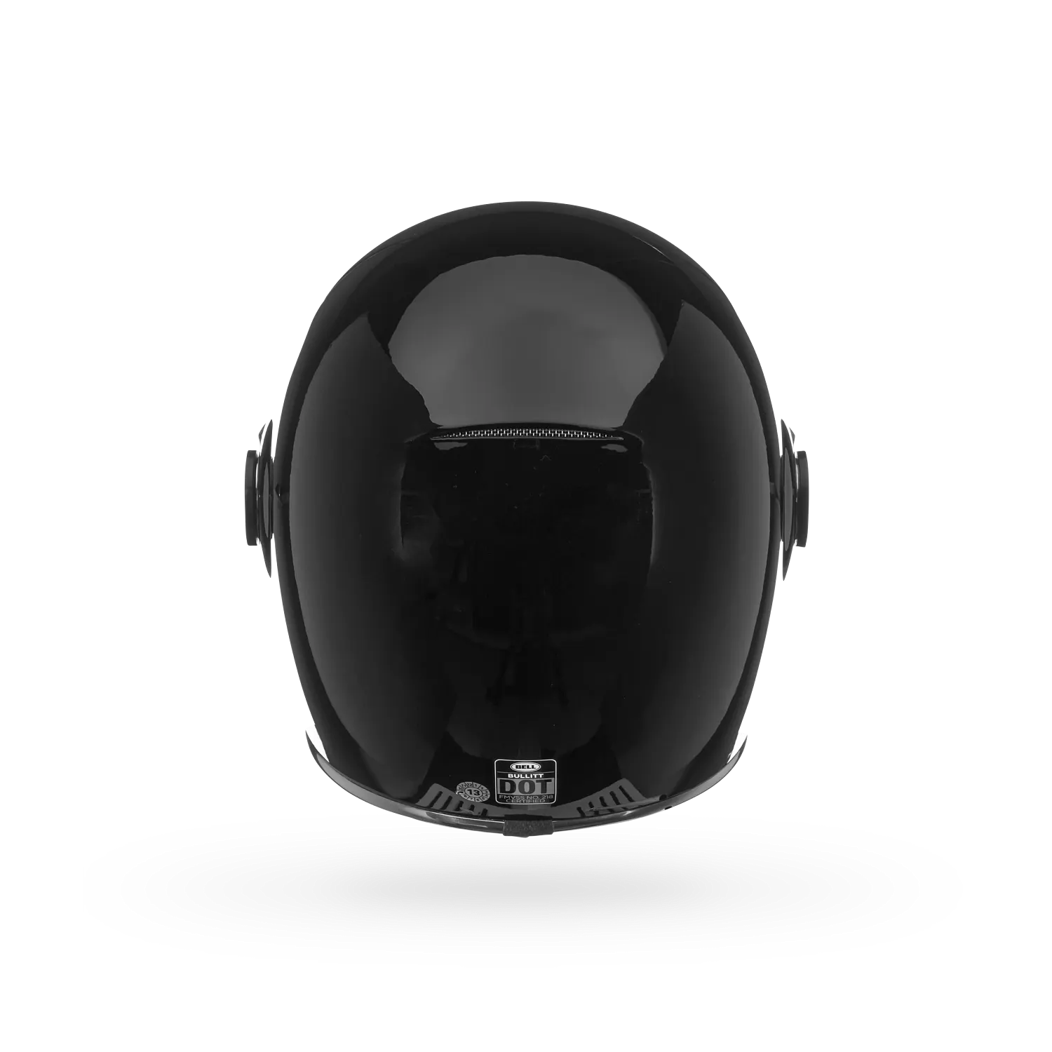 Rear view of Bullitt GT Solid helmet showing clean lines and subtle heritage-inspired detailing.