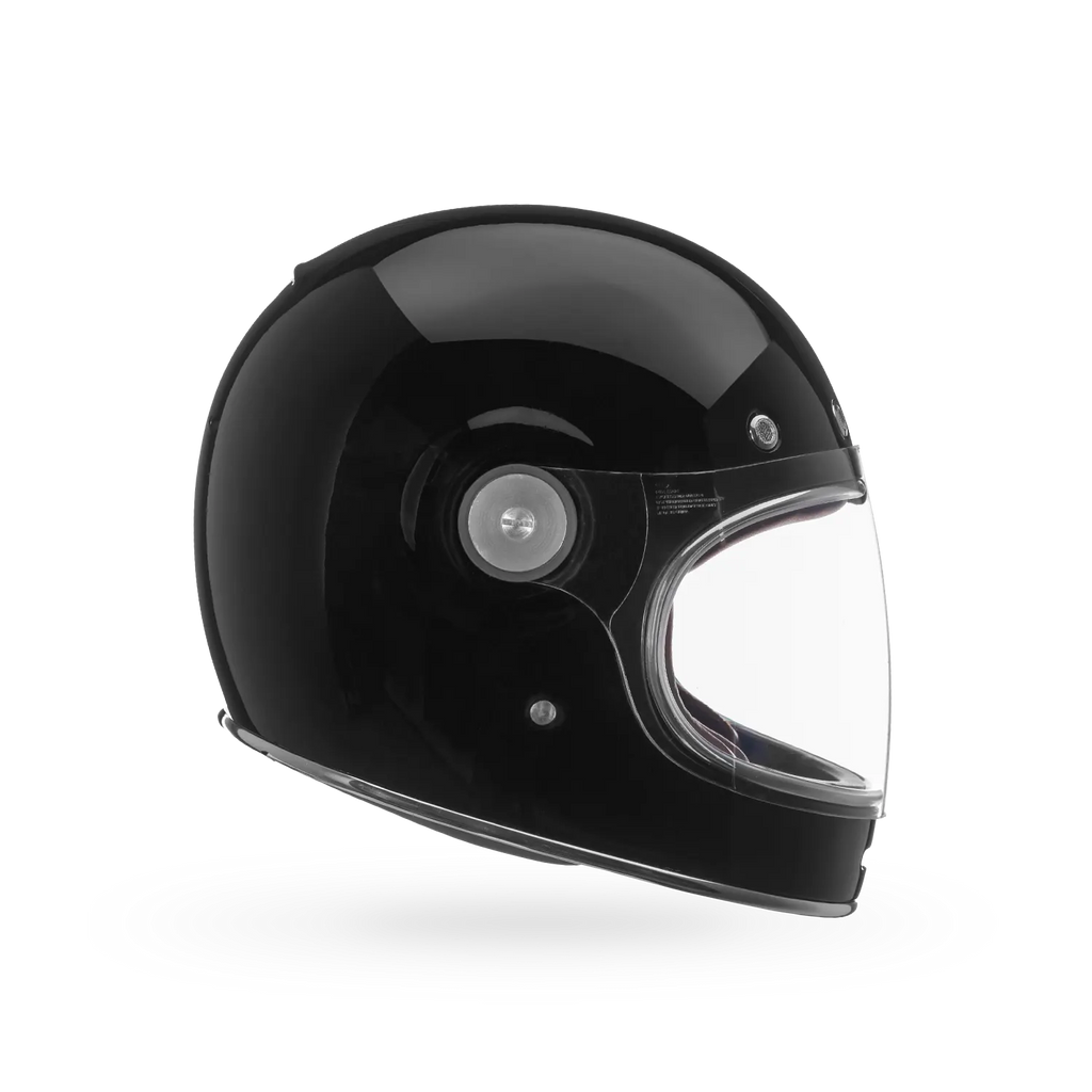 Left side view of Bullitt GT Solid helmet showing sculpted silhouette and closable chin vents.