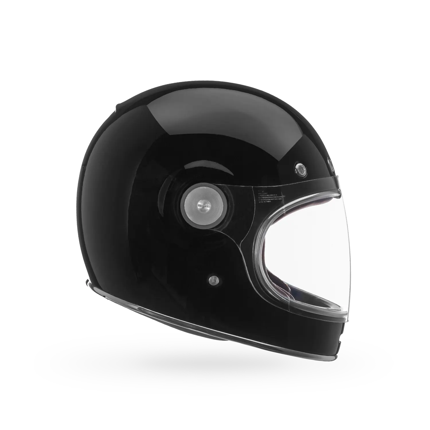 Left side view of Bullitt GT Solid helmet showing sculpted silhouette and closable chin vents.