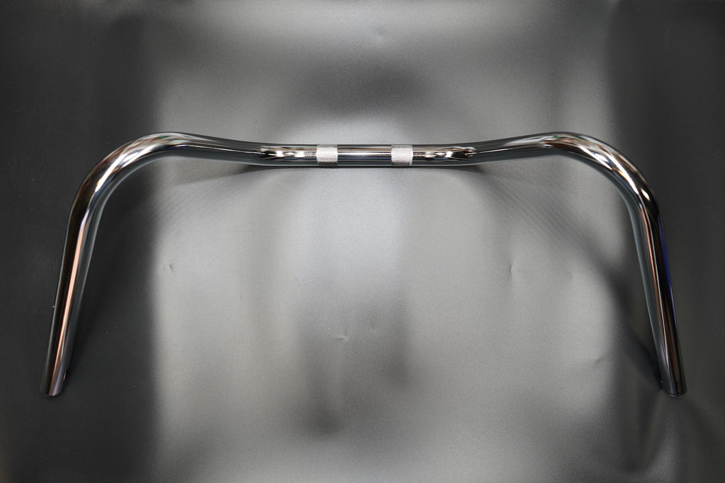 Top view of handlebar installed on motorcycle cockpit