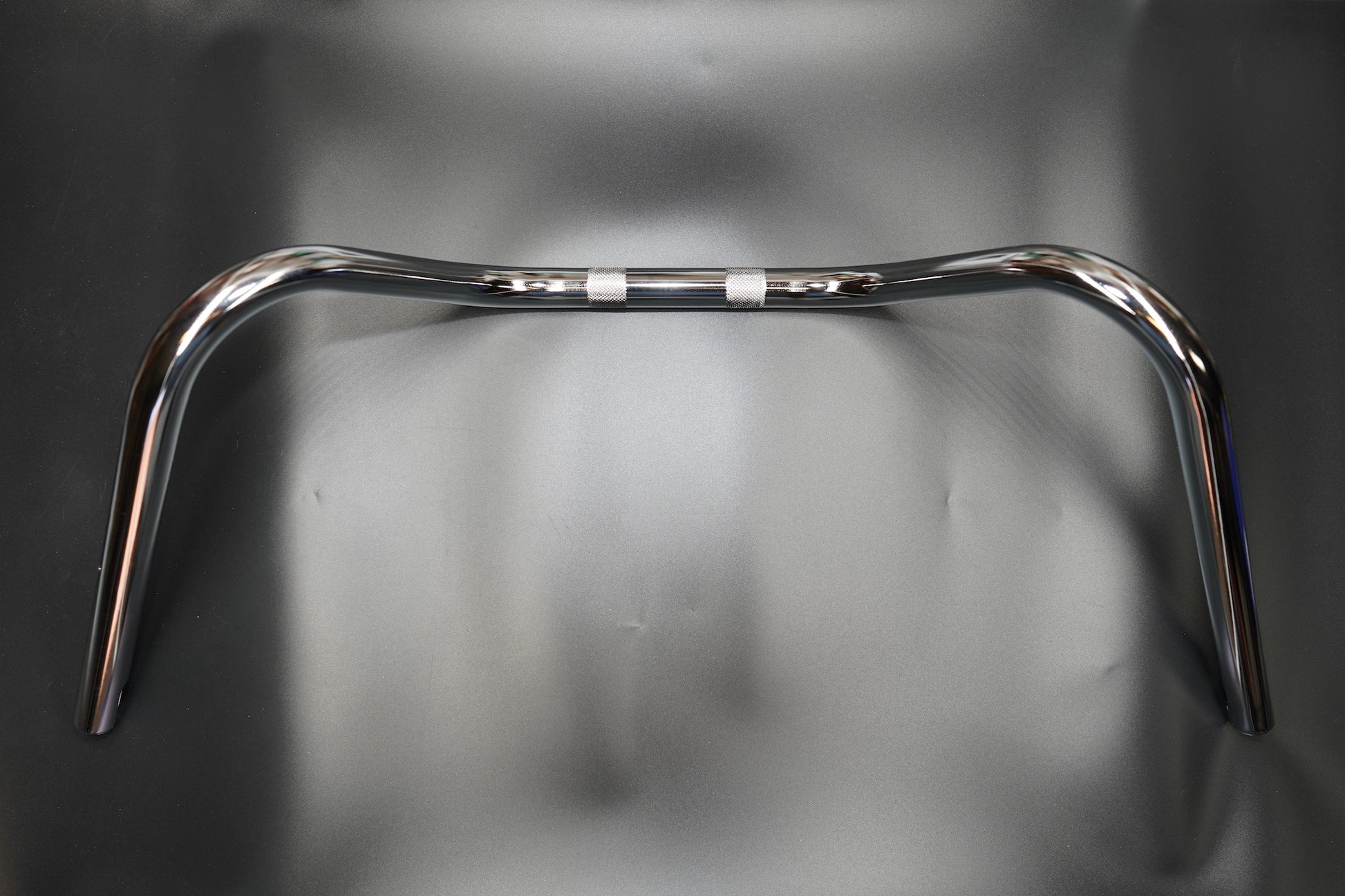 Top view of handlebar installed on motorcycle cockpit