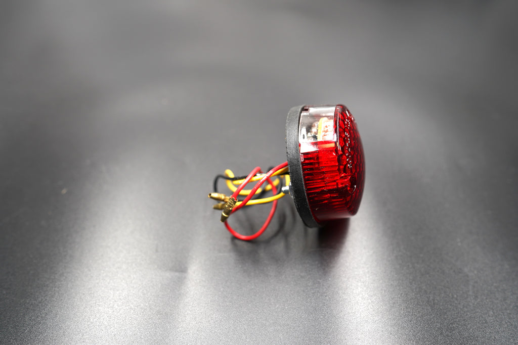 Rear view highlighting LED configuration and license plate light section — small yet powerful illumination.