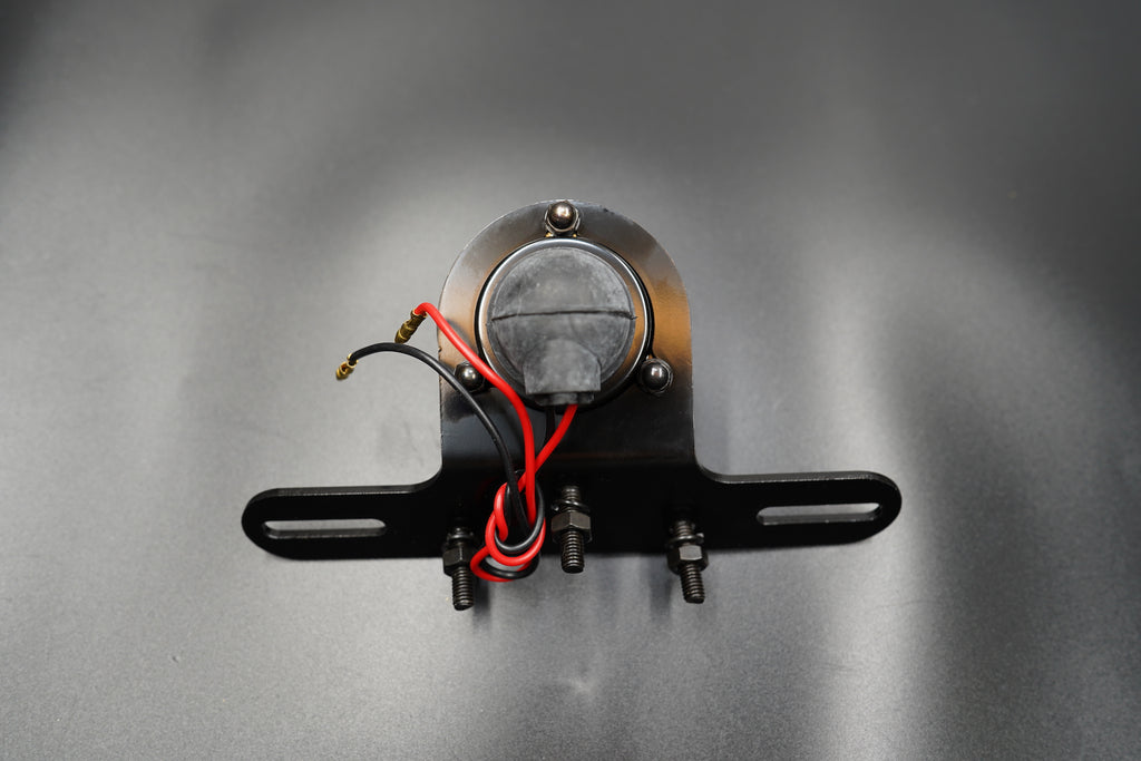 Front-mount installation perspective with plate bracket visible