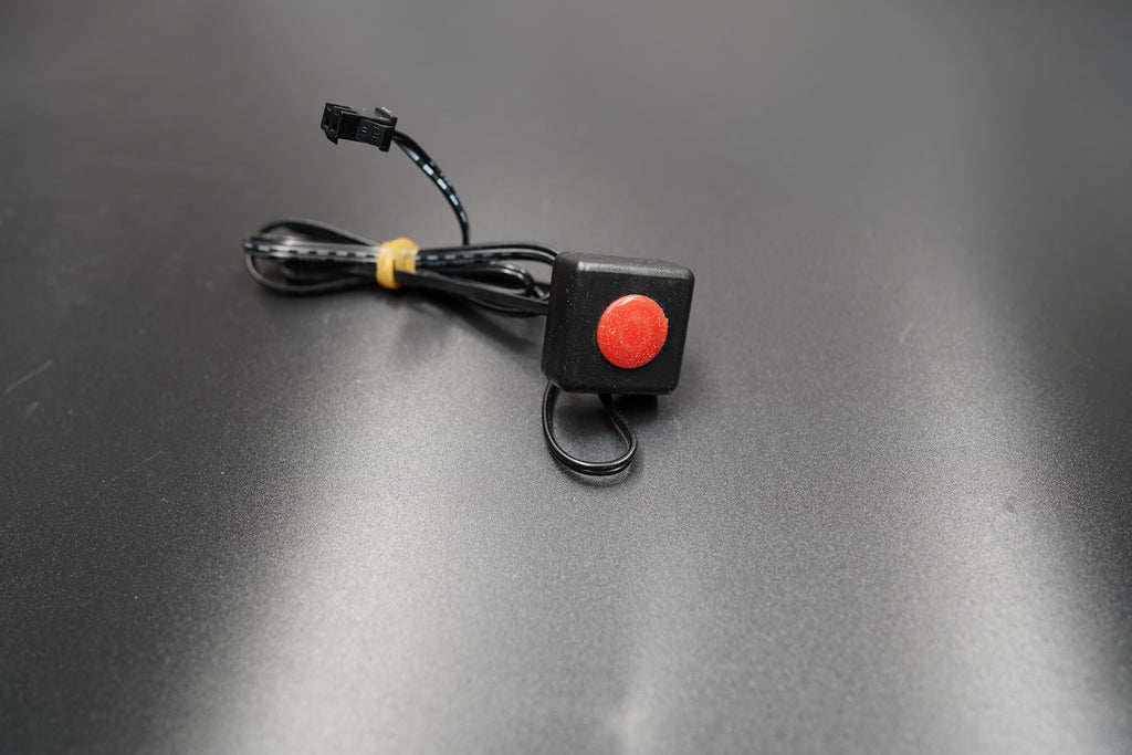 Backside view showing multi-wire connector for power and signal integration.