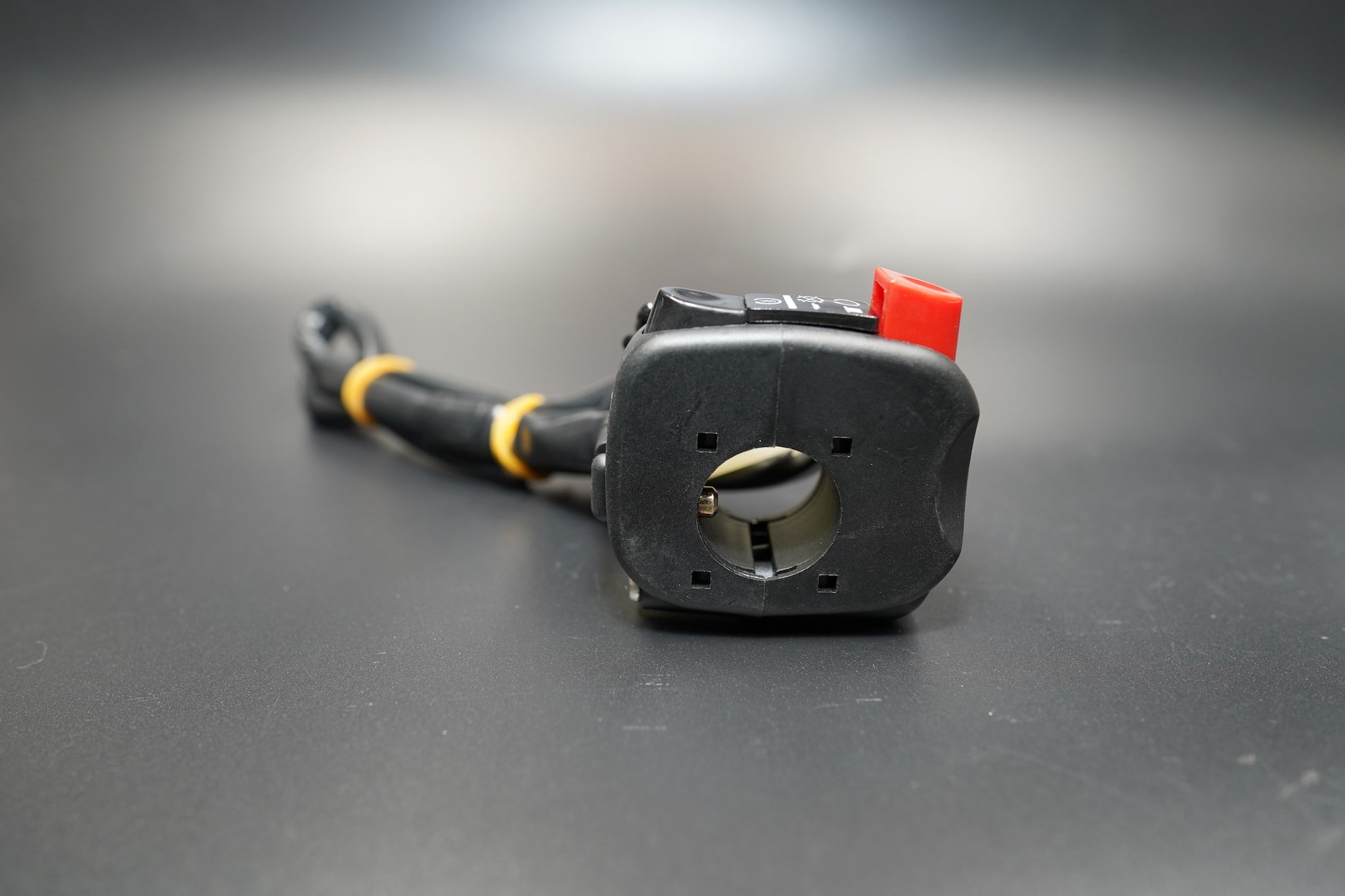 Opposite angle showing mechanical toggle and cable entry.