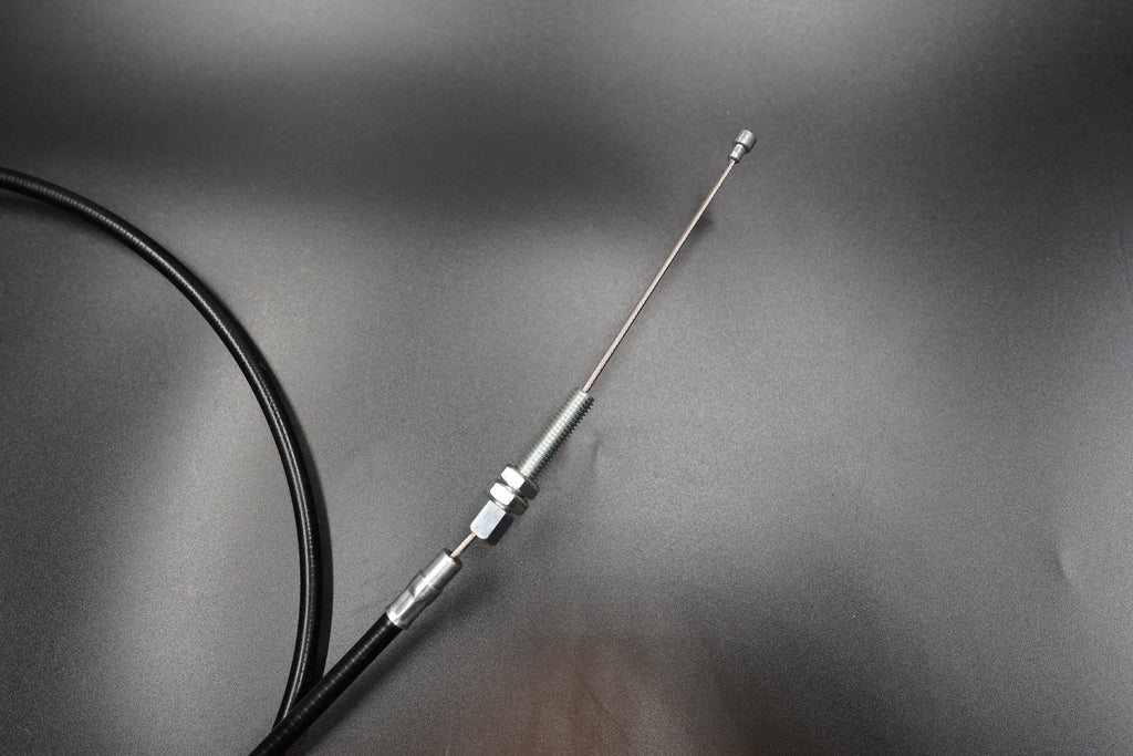 Triumph Bobber clutch cable tip and wire end close-up