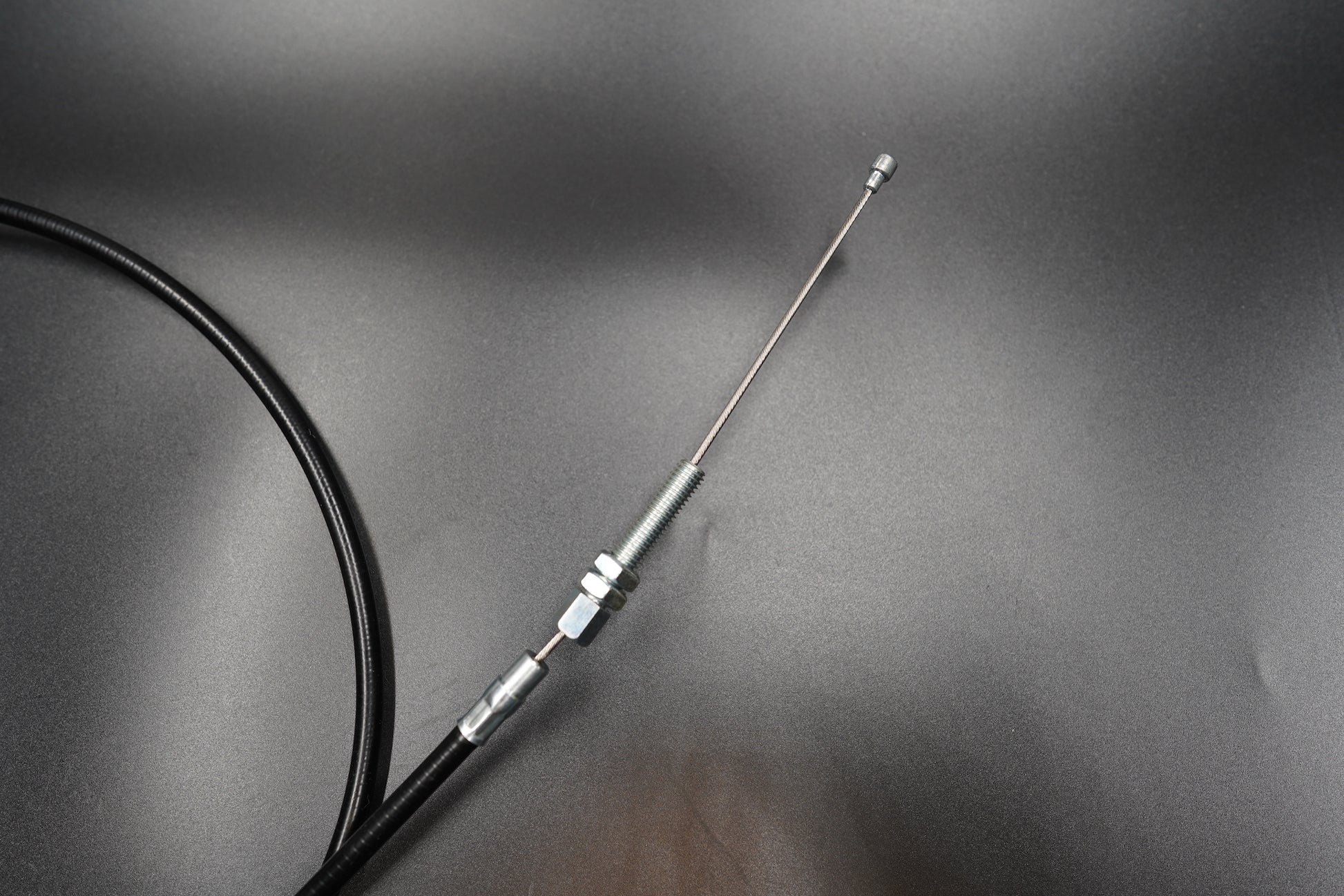 Triumph Bobber clutch cable tip and wire end close-up