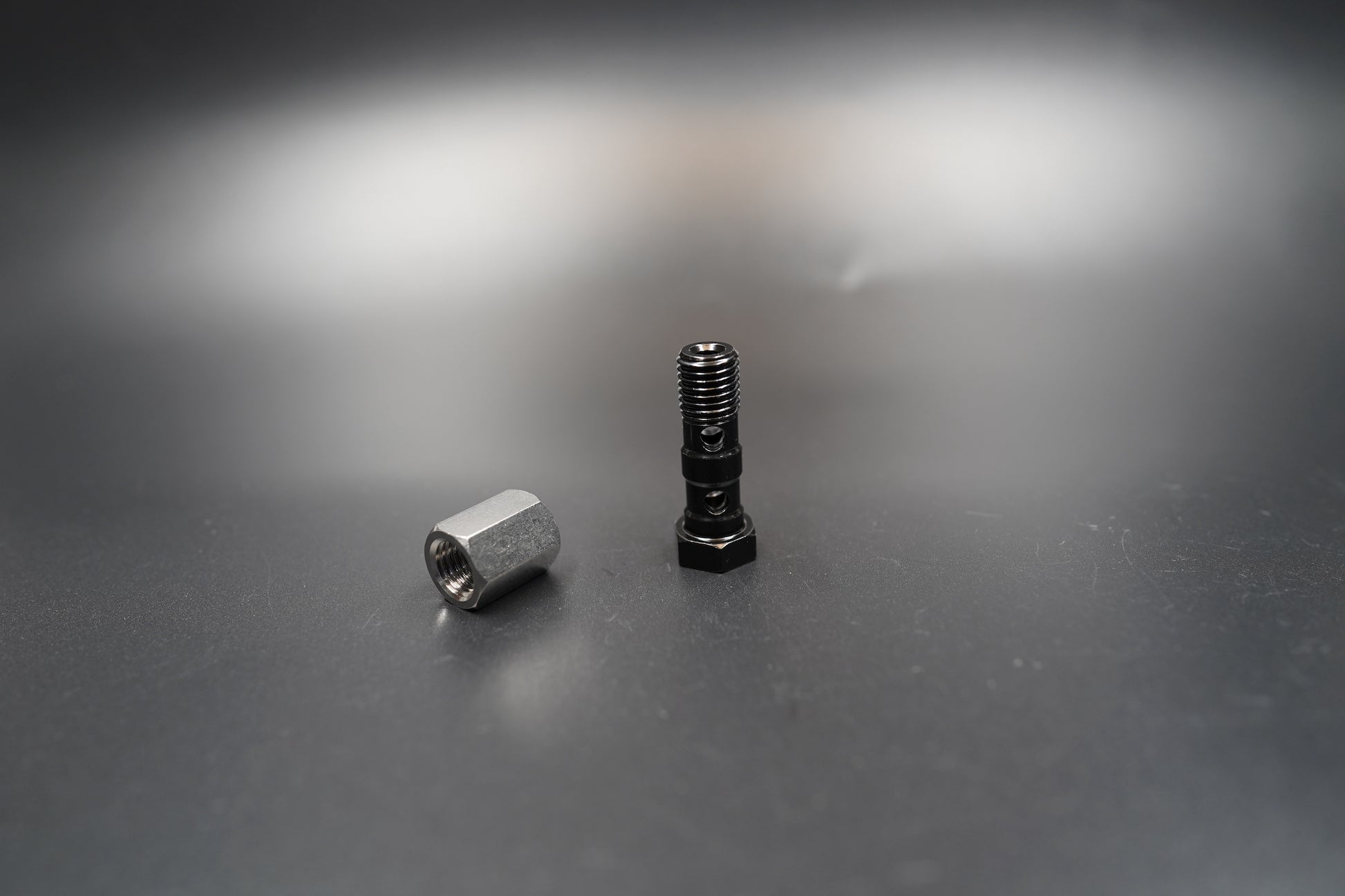  Close-up shot showing Triumph T120/T100 brake cable end fitting and washer assembly