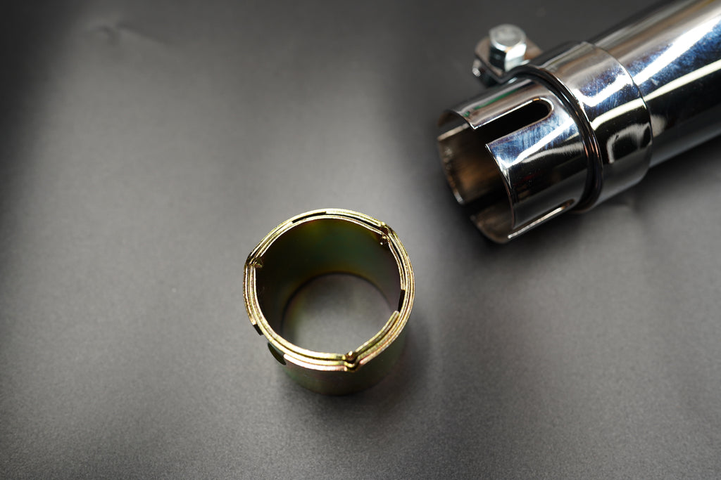 Chrome version surface and clamp joint close-up. 