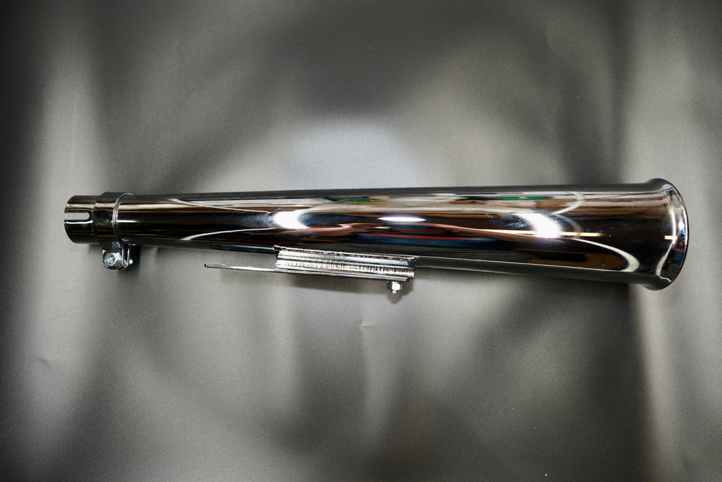 Chrome version side view with polished reflection and clean taper.   