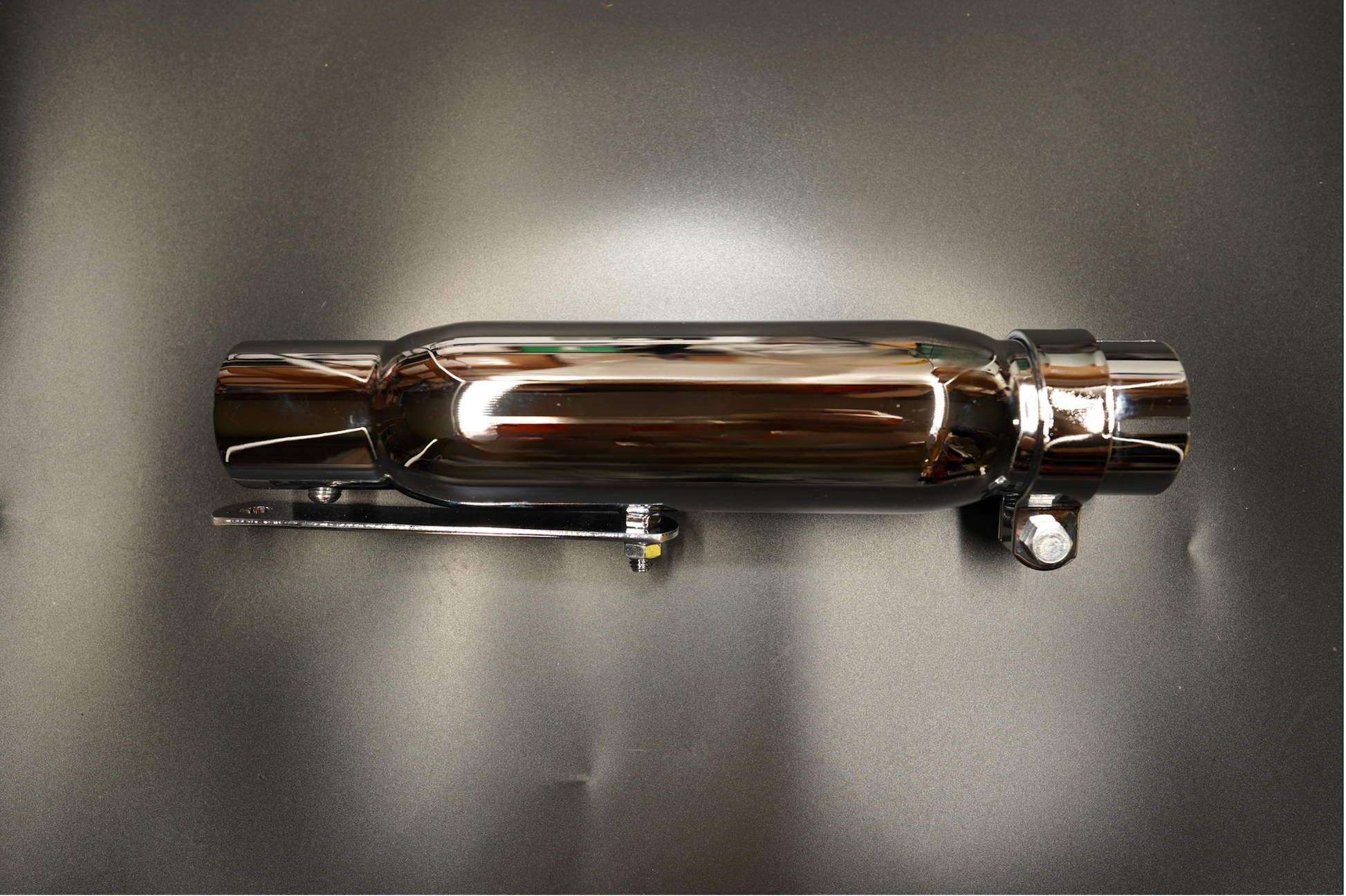 Chrome version front angle showing clean tapered opening and smooth reflection.