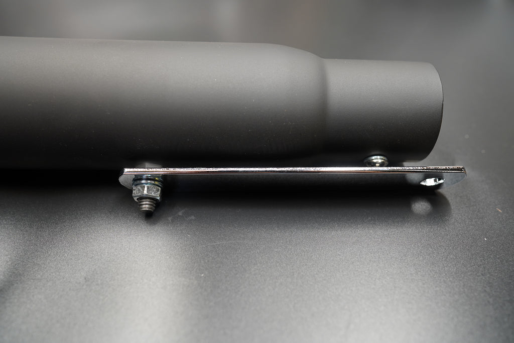Mounting clamp and reducer sleeve close-up for installation compatibility.