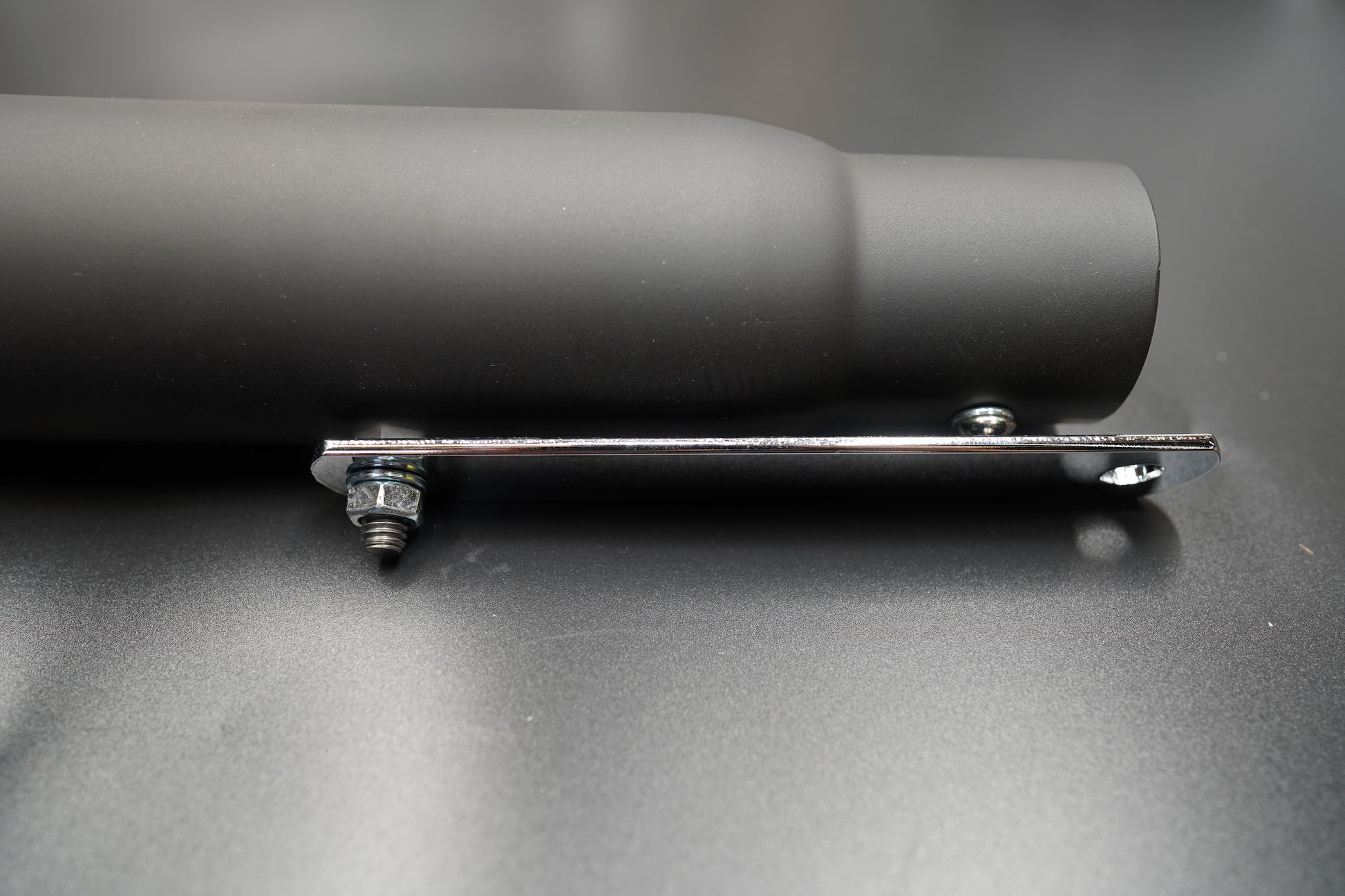 Mounting clamp and reducer sleeve close-up for installation compatibility.